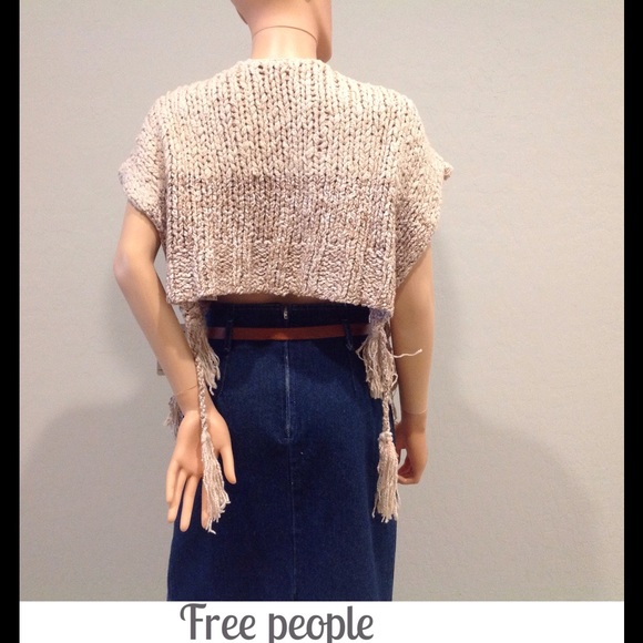 Free People Cropped Knit Vest - Picture 2 of 5